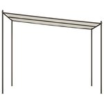vidaXL Belvédère blanc 3x3 m 180 g/m² tissu et acier