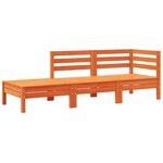 vidaXL Canapé de jardin avec coussins et repose-pied 2 places