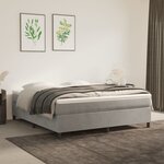 vidaXL Cadre de lit Gris clair 160x200 cm Velours