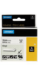 DYMO Rhino - Etiquettes Industrielles Vinyle 19mm x 5.5m - Noir sur Blanc