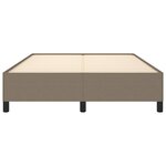 vidaXL Cadre de lit sans matelas taupe 140x200 cm tissu