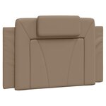 vidaXL Cadre de lit sans matelas cappuccino 90x190 cm similicuir
