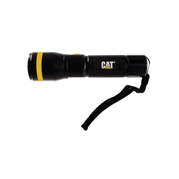 Lampe de poche Led Alu 220 Lumen 3 positions avec mise au point du faisceau 3 piles AAA incluses