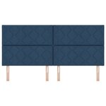 vidaXL Tête de Lit LED Bleue Tissu 200 cm Moderne Tête de Lit LED