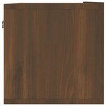 vidaXL Armoire murale TV Chêne marron 120x30x30 cm Bois d'ingénierie