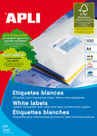Etiquettes Blanches Apli Permanentes Ø 60 0 mm 100 Feuilles