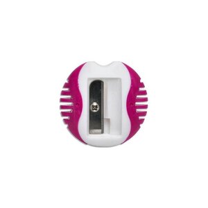 Mini taille-crayon 1 trou en plastique - Grip en caoutchouc - Idéal pour la trousse BIC