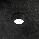 vidaXL Lavabo 45x30x12 cm marbre noir brillant