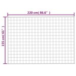 vidaXL Couverture lestée Bleu 155x220 cm 7 kg Tissu