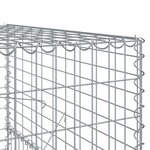 vidaXL Panier gabion avec couvercle 300x100x150 cm fer galvanisé