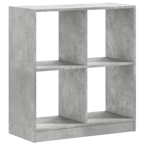 vidaXL Bibliothèque gris béton 68 5x32x75 cm bois d'ingénierie