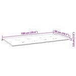 vidaXL Coussin de banc de jardin crème 100x50x4 cm tissu oxford