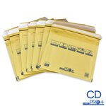 Lot de 200 enveloppes à bulles pro+ marron cd format 145x175 mm