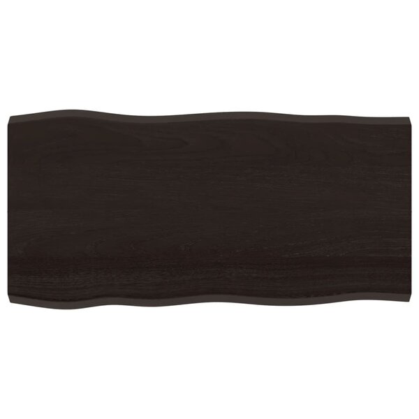 vidaXL Dessus de table bois massif traité bordure assortie