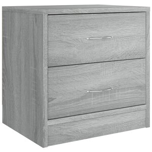 vidaXL Table de chevet Sonoma gris 40x30x40 cm Bois d'ingénierie