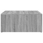vidaXL Tables basses gigognes 2Pièces sonoma gris bois d'ingénierie métal