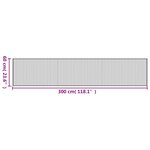 vidaXL Tapis rectangulaire naturel clair 60x300 cm bambou