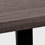Bureau table meuble travail informatiqueavec 2 étagères gris et chêne 0502078