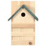 vidaXL Nichoirs 4 Pièces 23x19x33 cm Bois de sapin