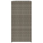vidaXL Jardinières 2 Pièces gris 40x40x80 cm résine tressée