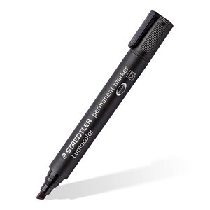 Marqueur permanent 'Lumocolor 350' Pte biseautée 2 - 5 mm Noir STAEDTLER