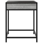 vidaXL Table basse avec LED Infinity sonoma gris 40x40x51 cm