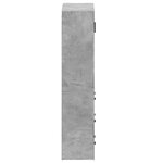 vidaXL Buffet haut Gris béton Bois d'ingénierie