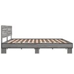 vidaXL Cadre de lit sans matelas sonoma gris 180x200 cm