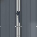 vidaXL Abri de jardin Gris 116x45x175 cm Acier galvanisé