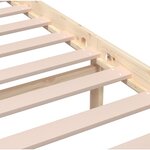 vidaXL Cadre de lit sans matelas bois massif 140x200 cm
