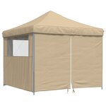 vidaXL Tente de réception pliable escamotable avec 4 parois latérales