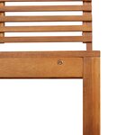 Banc de jardin vidaXL 100x50x91 cm en bois massif d'acacia