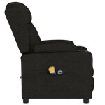 vidaXL Fauteuil électrique de massage Noir Tissu