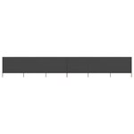 vidaXL Paravent 6 panneaux Tissu 800 x 120 cm Anthracite