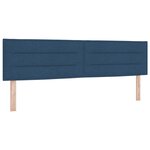 Lit Box Spring vidaXL avec Matelas en Bleu  180x200 cm Tissu