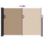 vidaXL Auvent latéral rétractable taupe 140x600 cm