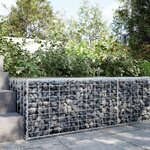 vidaXL Panier gabion avec couvercle 100x100x50 cm fer galvanisé