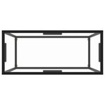 vidaXL Table console Transparent 80x35x75 cm Verre trempé