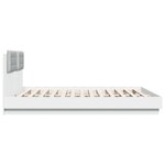 vidaXL Cadre de lit avec LED sans matelas blanc 160x200 cm