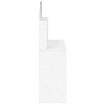 vidaXL Coiffeuse avec miroir blanc 96x39x142 cm