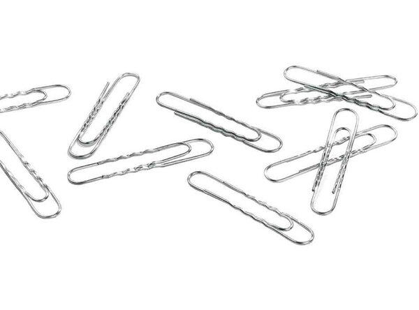 Bte de 100 Trombones Ondulés Zinguées 50 mm DURABLE