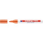 Marqueur Peinture 750 Orange Pointe Moyenne 2-4 mm x 10 EDDING