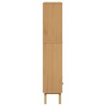 vidaXL Bibliothèque à 4 niveaux OLDEN marron bois de pin massif