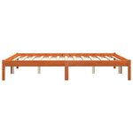vidaXL Cadre de lit sans matelas cire marron 160x200cm bois pin massif