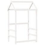 vidaXL Lit de jour avec toit blanc 90x200 cm bois de pin massif
