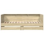 vidaXL Lit de jour et tiroirs chêne sonoma 90x200cm bois d'ingénierie