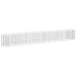 vidaXL Lit surélevé à gabion Fer galvanisé 400x50x50 cm
