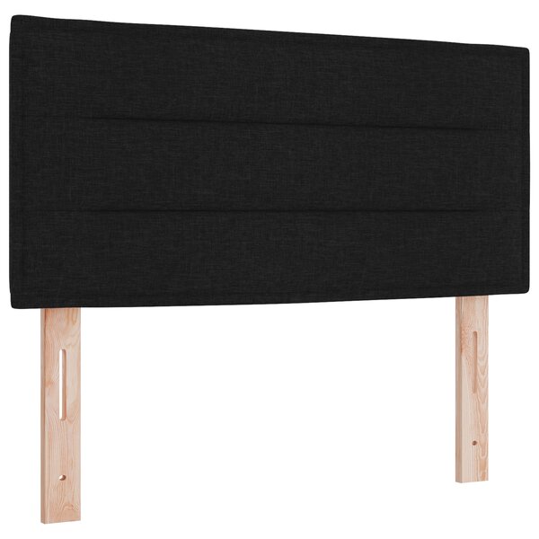vidaXL Tête de lit Design Lignes Noire 90 cm Tissu