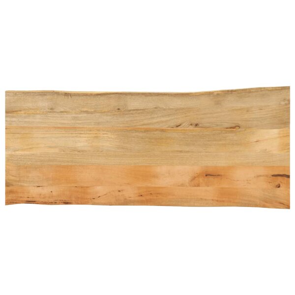 vidaXL Dessus de table 140x60x3 8 cm bord vivant bois massif manguier