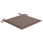 vidaXL Chaises pliables d'extérieur lot de 8 et coussins Bois d'acacia